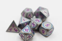 Foam Brain: Metal Digital Platinum Teal with Purple RPG Set